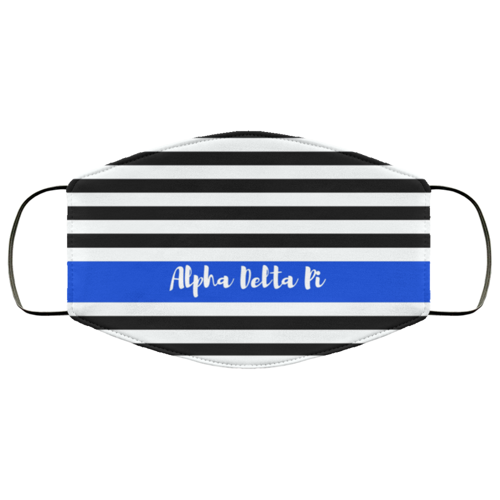 Alpha Delta Pi Stripes Face Mask Alpha Delta Pi Stripes Face Mask