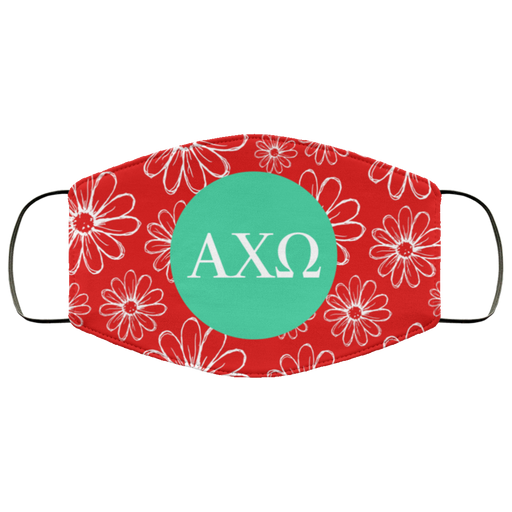 All Alpha Chi Omega Daisies Face Mask