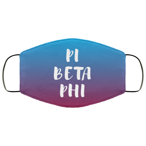 Pi Beta Phi Faded Face Mask