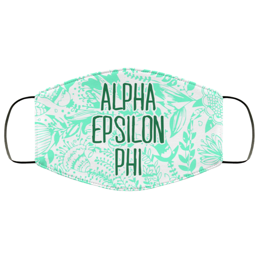 All Alpha Epsilon Phi Floral Face Mask