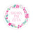 Sigma Psi Zeta Floral Wreath Sticker