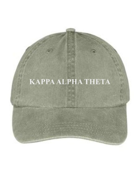 Kappa Alpha Theta Embroidered Hat