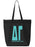 Delta Gamma Impact Letters Zippered Poly Tote