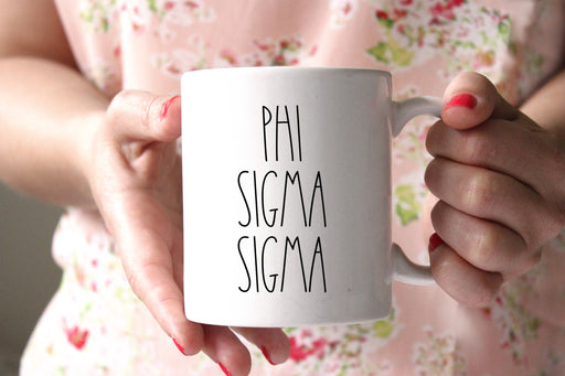 Phi Sigma Sigma Modern Coffee Mug