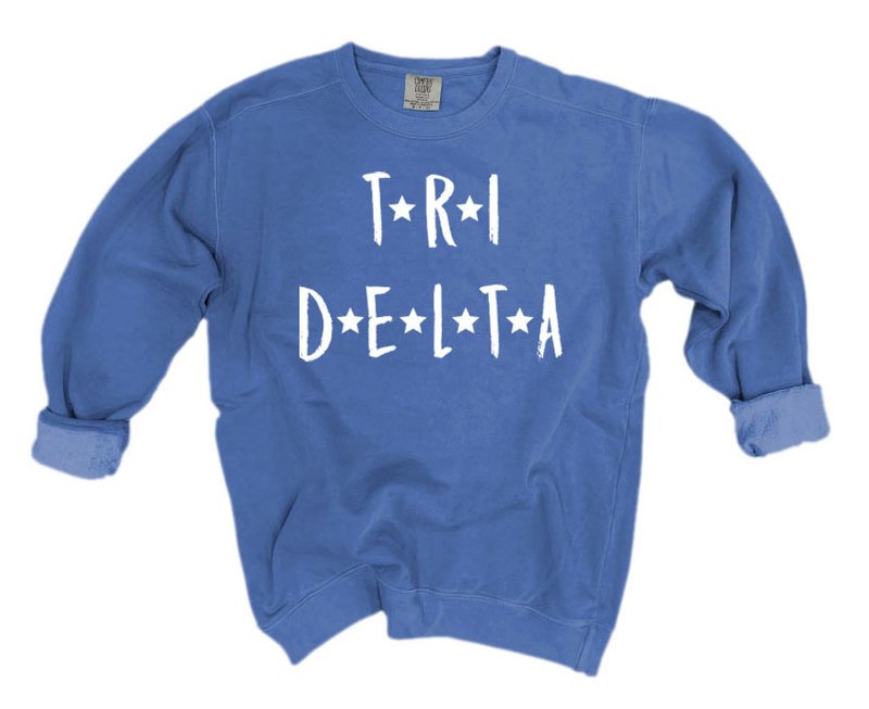Delta Delta Delta Comfort Colors Starry Nickname Sorority Sweatshirt