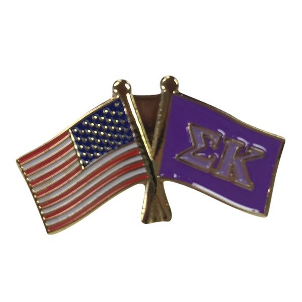 Sigma Kappa USA / Fraternity Flag Pin