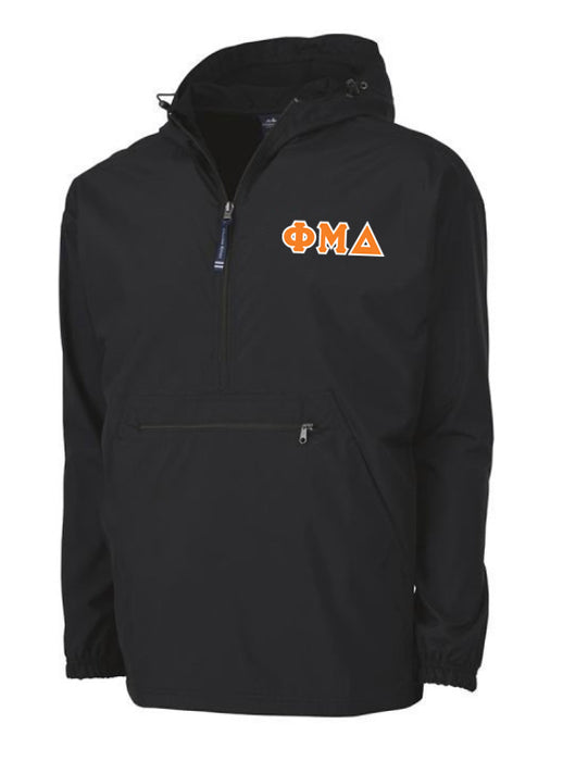 Phi Mu Delta Embroidered Pack and Go Pullover