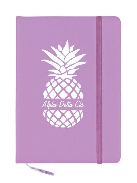 Alpha Delta Chi Pineapple Notebook