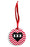 Sigma Sigma Sigma Red Chevron Heart Sunburst Ornament