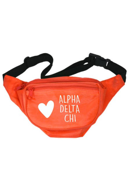Alpha Delta Chi Heart Fanny Pack