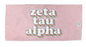 Zeta Tau Alpha Plush Retro Beach Towel