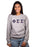 Phi Sigma Sigma Crewneck Sweatshirt with Sewn-On Letters