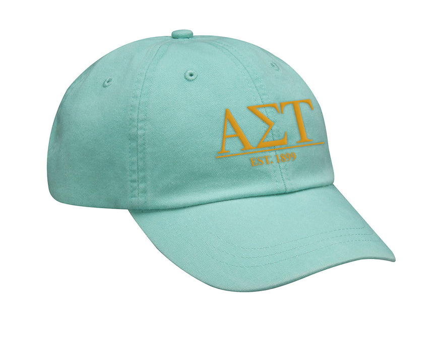 Alpha Sigma Tau Letters Year Embroidered Hat
