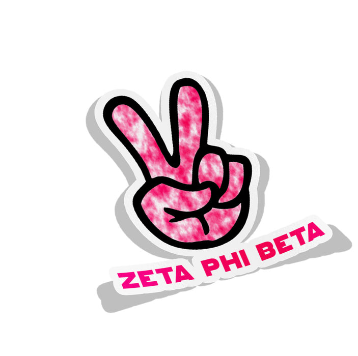 Zeta Phi Beta Peace Sorority Decal