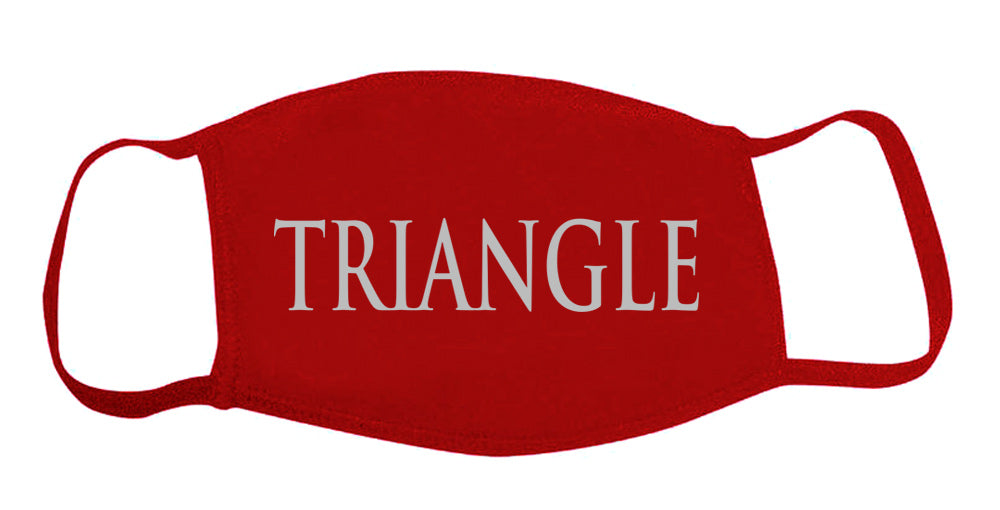 Triangle Face Mask With Big Greek Letters