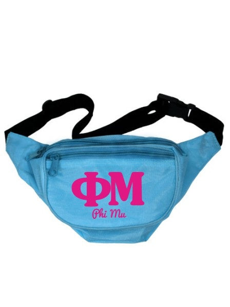 Phi Mu Letters Layered Fanny Pack
