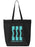 Sigma Sigma Sigma Impact Letters Zippered Poly Tote