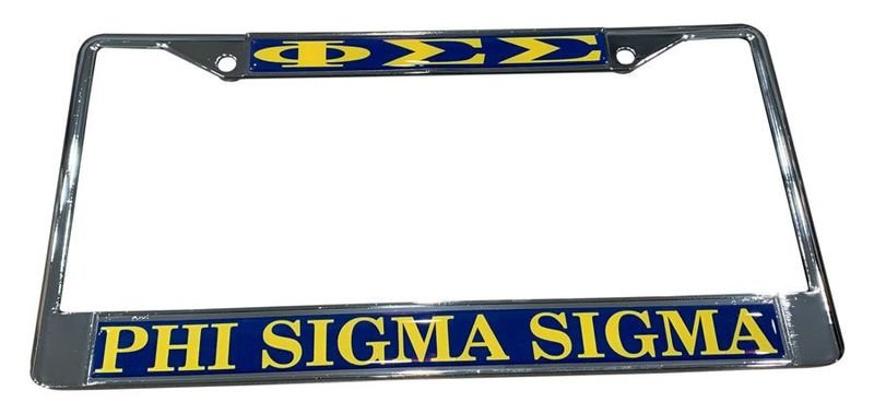 Phi Sigma Sigma License Plate Frame