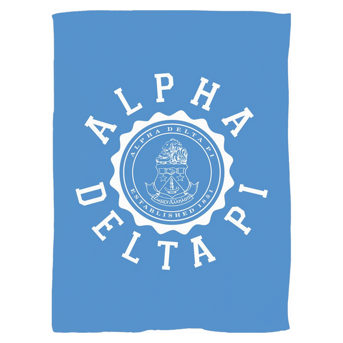 Alpha Delta Pi Seal Fleece Blankets Alpha Delta Pi Seal Fleece Blankets