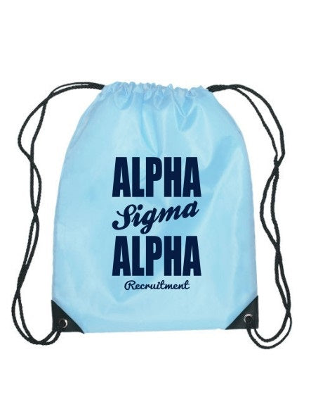 Alpha Sigma Alpha Cursive Impact Sports Bag