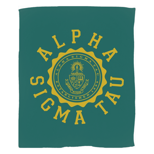 Homedecorgifts Alpha Sigma Tau Seal Fleece Blankets