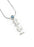 Phi Sigma Sigma Sterling Silver Lavaliere Pendant with Swarovski Crystal