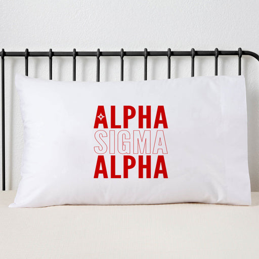 Alpha Sigma Alpha Sorority Pillowcase
