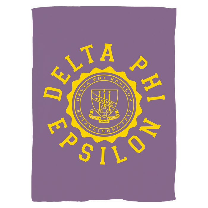 Delta Phi Epsilon Seal Fleece Blankets Delta Phi Epsilon Seal Fleece Blankets
