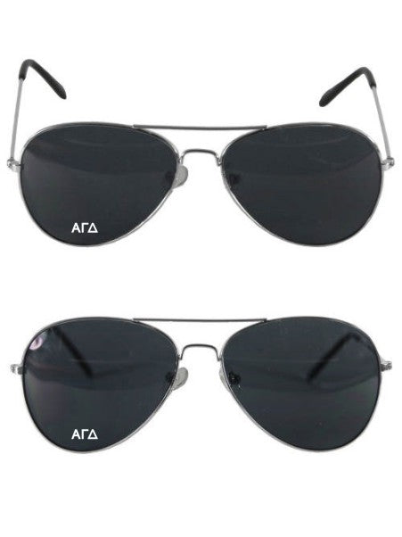 Alpha Gamma Delta Aviator Letter Sunglasses