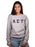 Alpha Sigma Tau Crewneck Sweatshirt with Sewn-On Letters
