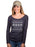 Delta Delta Delta Holiday Snowflake Fitted Long-Sleeve Scoop Tee