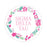 Sigma Delta Tau Floral Wreath Sticker