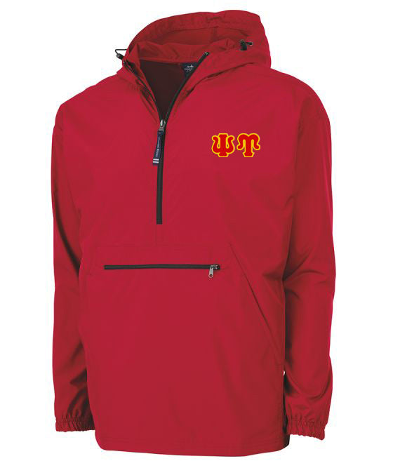 Psi Upsilon Embroidered Pack and Go Pullover