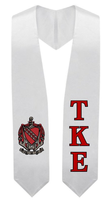 Tau Kappa Epsilon Super Crest Graduation Stole