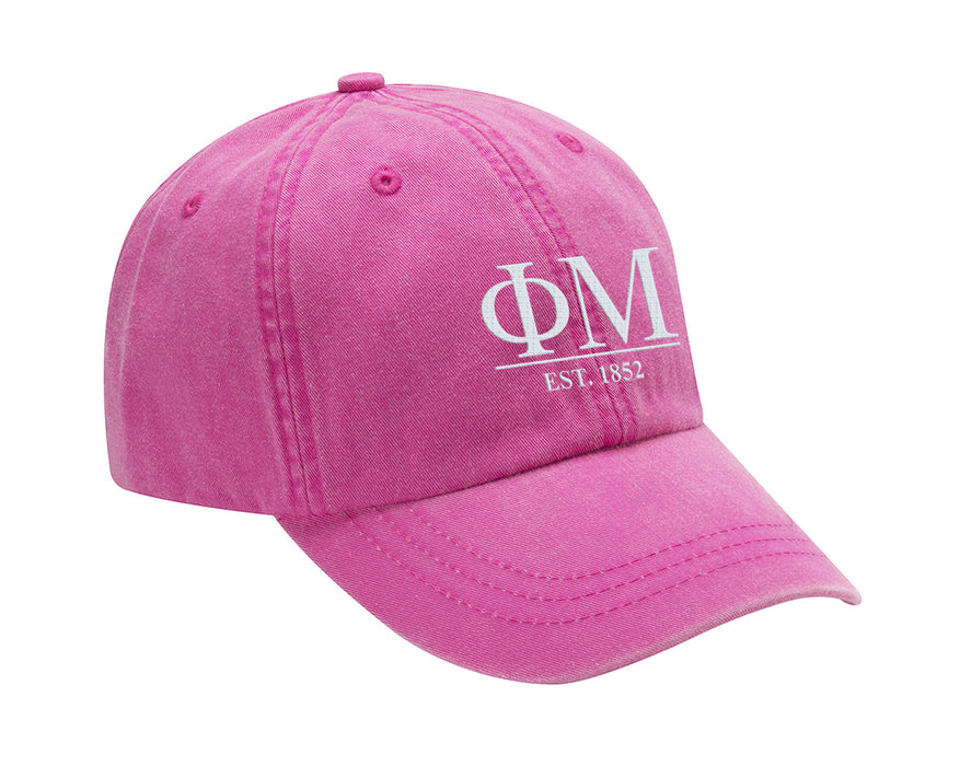 Ph Mu Letters Year Embroidered Hat
