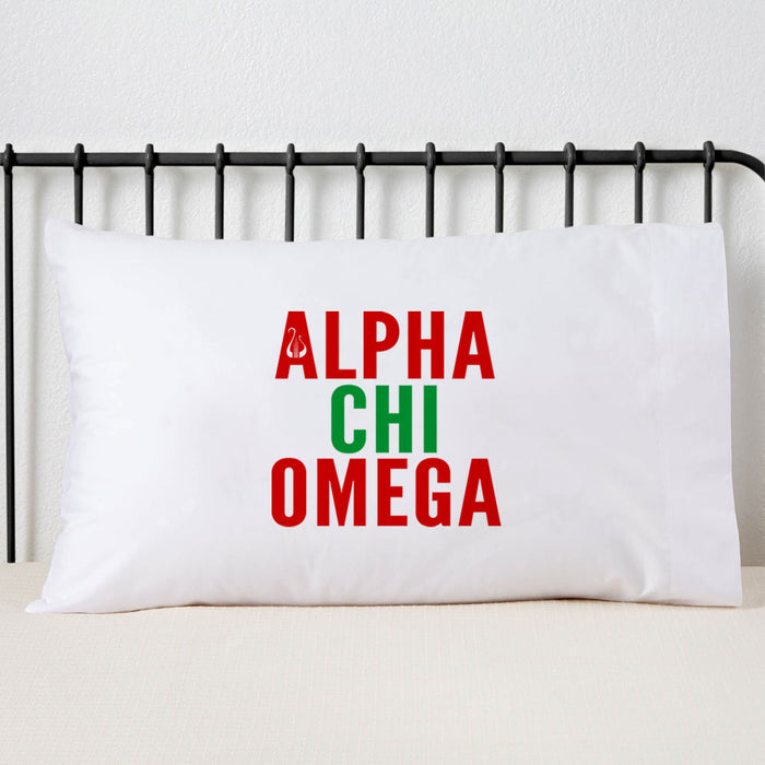 Alpha Chi Omega Sorority Pillowcase