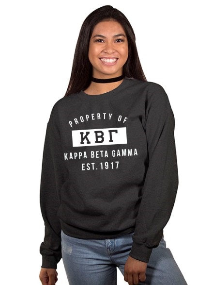 Kappa Beta Gamma Property of Crewneck Sweatshirt