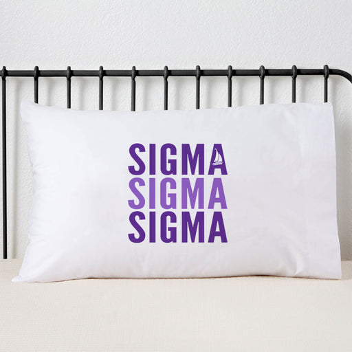 Sigma Sigma Sigma Sorority Pillowcase
