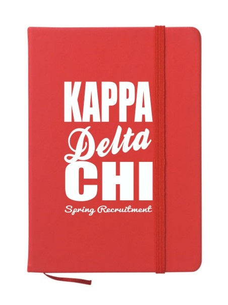 Kappa Delta Chi Cursive Impact Notebook