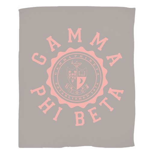 Homedecorgifts Gamma Phi Beta Seal Fleece Blankets
