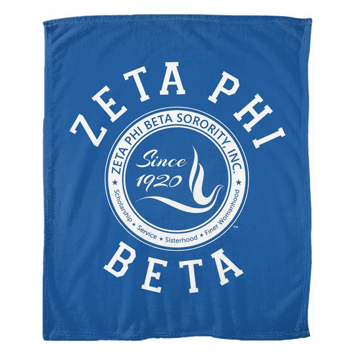 Homedecorgifts Zeta Phi Beta Seal Fleece Blankets