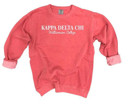 Kappa Delta Chi Comfort Colors Script Sorority Sweatshirt
