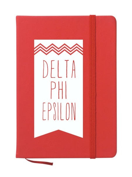 Delta Phi Epsilon Chevron Notebook