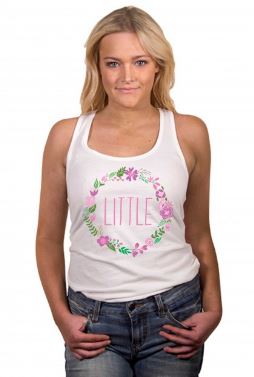 Clothing Little Floral Wreath Ideal Racerback Tank