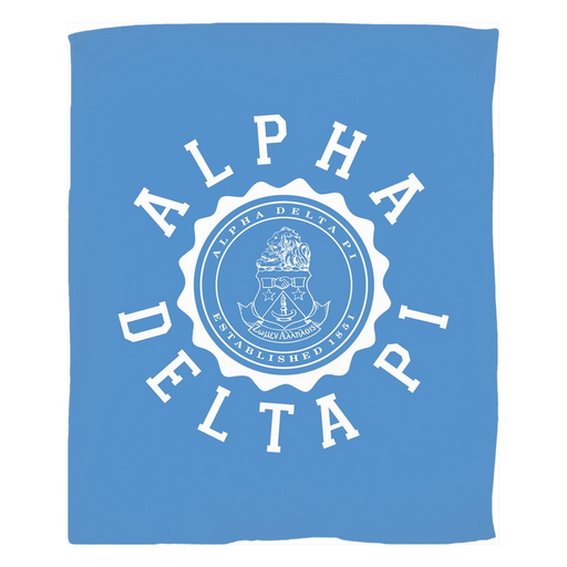 Homedecorgifts Alpha Delta Pi Seal Fleece Blankets