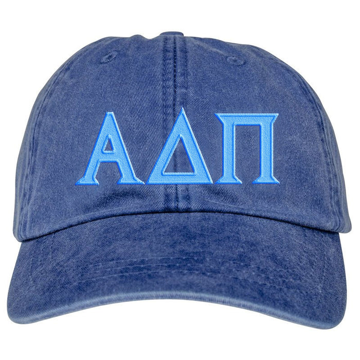 Alpha Delta Pi Greek Letter Embroidered Hat