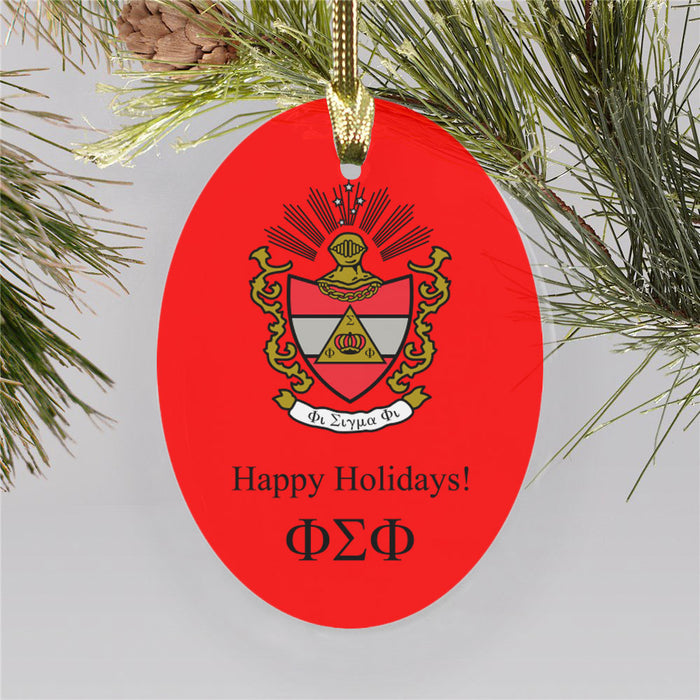 Phi Sigma Phi Color Crest Ornament