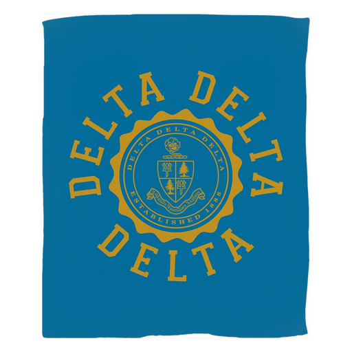 Homedecorgifts Delta Delta Delta Seal Fleece Blankets