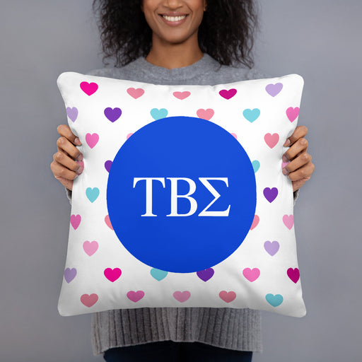 Tau Beta Sigma Hearts Basic Pillow