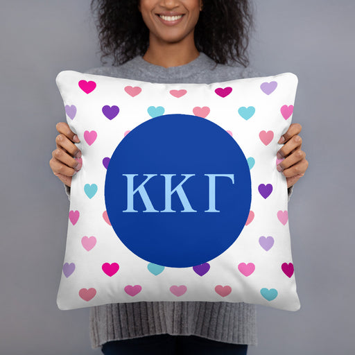 Homedecorgifts Kappa Kappa Gamma Hearts Basic Pillow